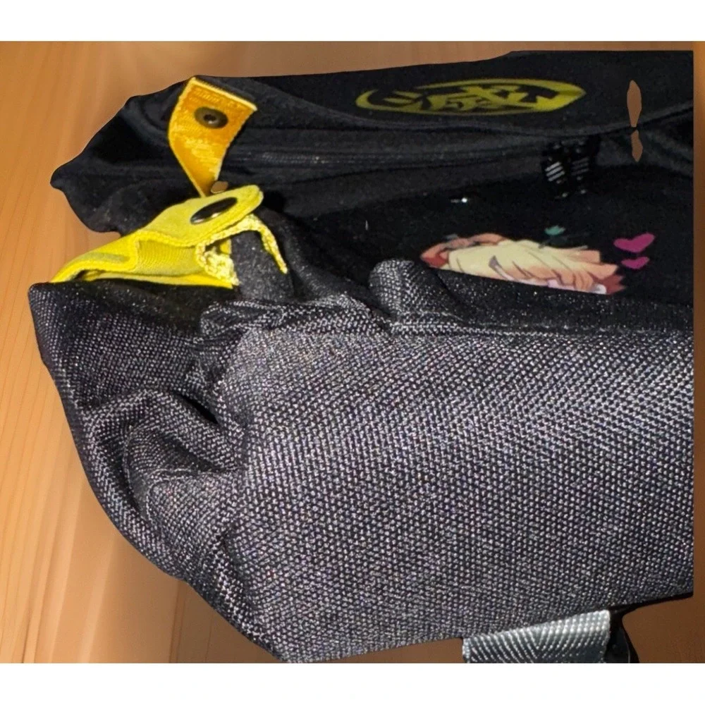 Anime Demon Slayer Agatsuma‎ Zenitsu School Bag Oxford Laptop Backpack Plug-ins